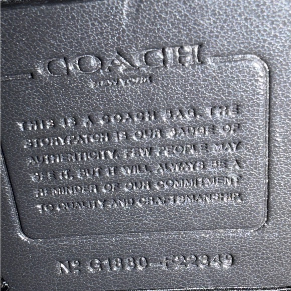 Coach Faye Mini Crossbody Black Leather & Suede Turnlock Flap - Picture 10 of 15